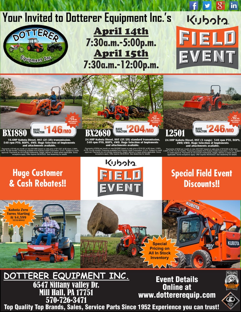 Kubota Field Event